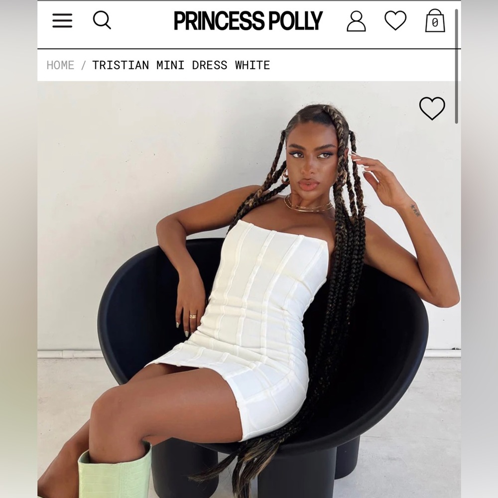 PrincessPolly Black mini dress